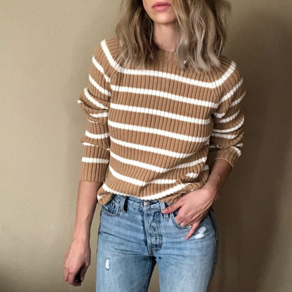 Calvin Klein Sweaters - {Calvin Klein} ribbed striped sweater